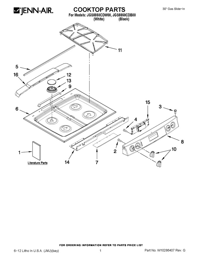 Diagram for JGS8850CDW00