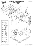 Diagram for 01 - Top And Console Parts