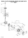 Diagram for 04 - Brake, Clutch, Gearcase, Motor And Pump Parts