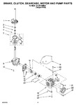 Diagram for 04 - Brake, Clutch, Gearcase, Motor And Pump Parts