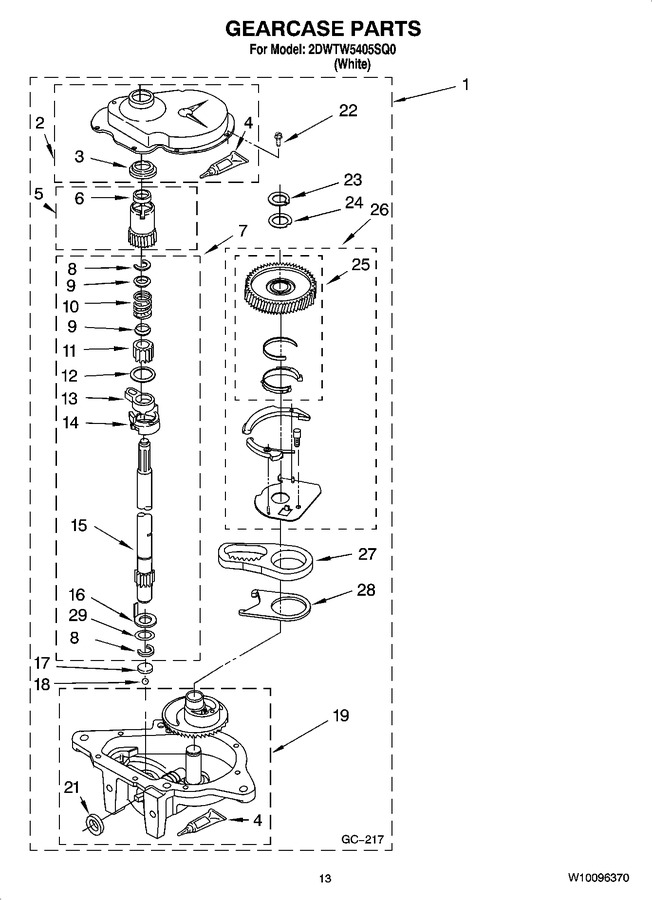 Diagram for 2DWTW5405SQ0