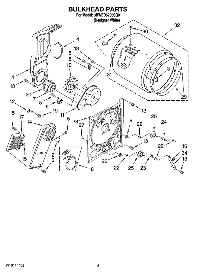 Diagram for 3HWED5205SQ0