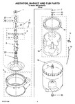 Diagram for 03 - Agitator, Basket And Tub Parts