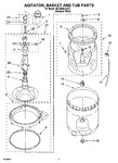 Diagram for 03 - Agitator, Basket And Tub Parts