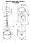 Diagram for 03 - Agitator, Basket And Tub Parts