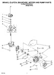 Diagram for 04 - Brake, Clutch, Gearcase, Motor And Pump Parts