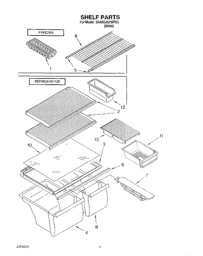 Diagram for 3XARG457WP03