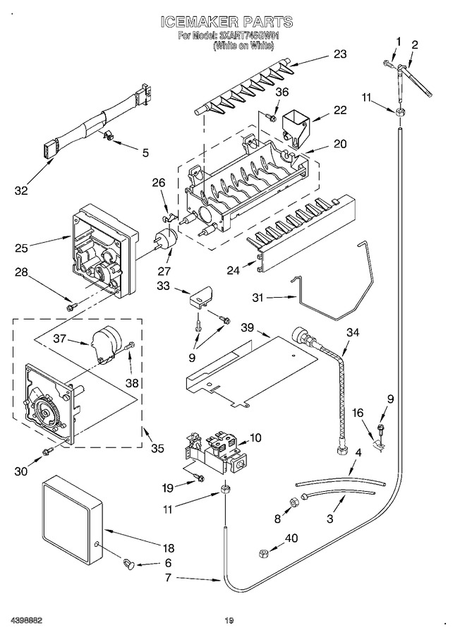 Diagram for 3XART745GW01