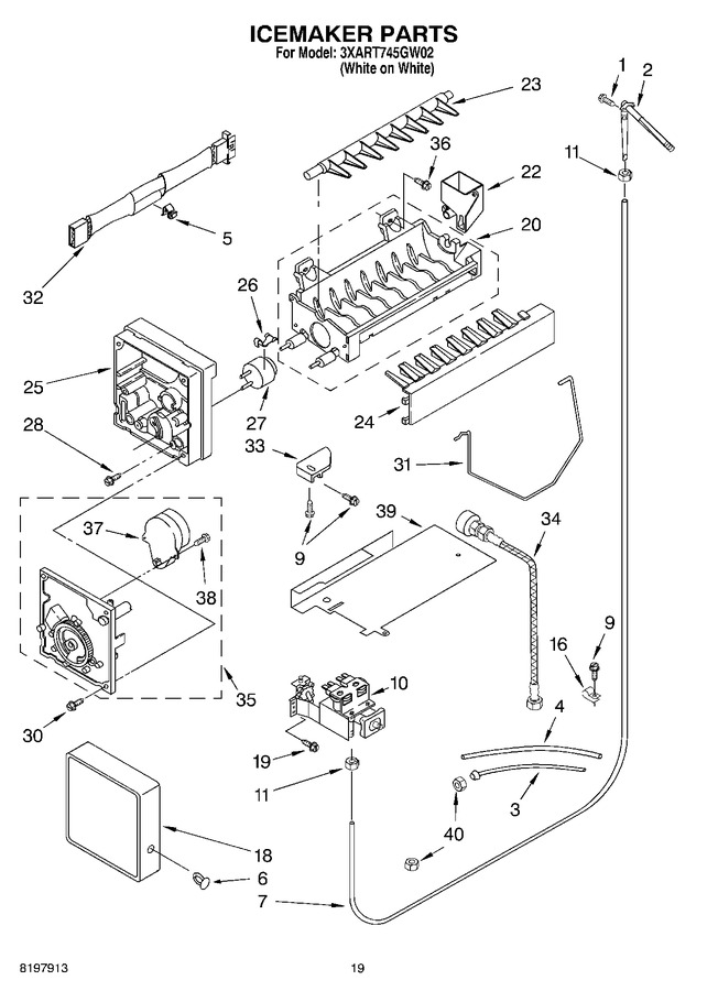 Diagram for 3XART745GW02