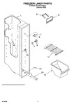 Diagram for 03 - Freezer Liner Parts