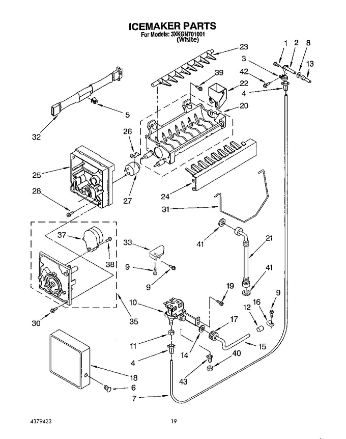 Diagram for 3XKGN701001