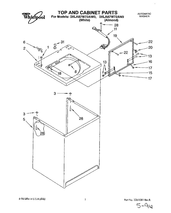 Diagram for 3XLA87W72AN0