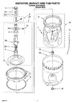 Diagram for 03 - Agitator, Basket And Tub Parts