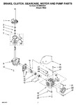 Diagram for 04 - Brake, Clutch, Gearcase, Motor And Pump Parts