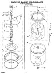 Diagram for 03 - Agitator, Basket And Tub Parts