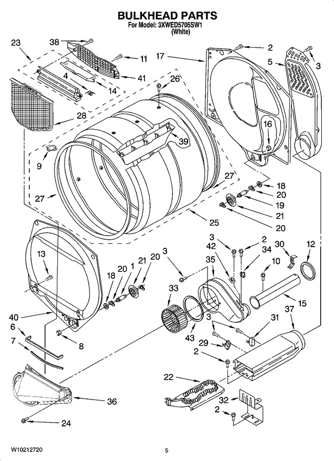 Diagram for 3XWED5705SW1