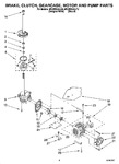 Diagram for 05 - Brake, Clutch, Gearcase, Motor And Pump Parts