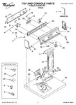 Diagram for 01 - Top And Console Parts