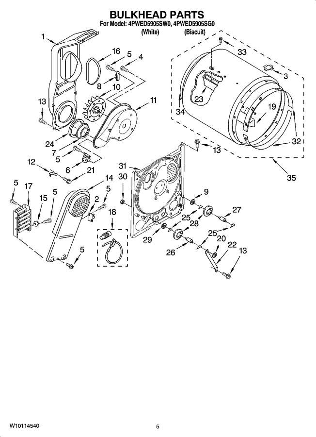 Diagram for 4PWED5905SW0