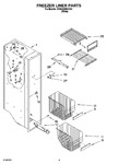 Diagram for 04 - Freezer Liner Parts