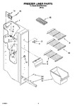 Diagram for 04 - Freezer Liner Parts