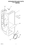 Diagram for 02 - Refrigerator Liner Parts