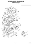 Diagram for 03 - Refrigerator Shelf Parts