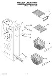 Diagram for 04 - Freezer Liner Parts