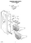 Diagram for 04 - Freezer Liner Parts