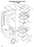 Diagram for 02 - Refrigerator Liner Parts