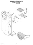 Diagram for 04 - Freezer Liner Parts