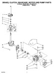 Diagram for 04 - Brake, Clutch, Gearcase, Motor And Pump Parts