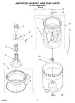 Diagram for 03 - Agitator, Basket And Tub Parts