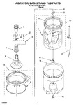 Diagram for 03 - Agitator, Basket And Tub Parts