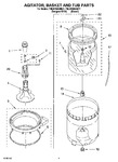 Diagram for 03 - Agitator, Basket And Tub Parts