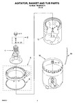 Diagram for 03 - Agitator, Basket And Tub Parts