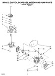 Diagram for 04 - Brake, Clutch, Gearcase, Motor And Pump Parts