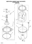 Diagram for 03 - Agitator, Basket And Tub Parts