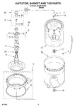 Diagram for 03 - Agitator, Basket And Tub Parts