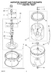 Diagram for 03 - Agitator, Basket And Tub Parts