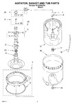 Diagram for 03 - Agitator, Basket And Tub Parts