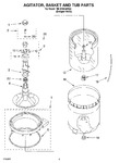 Diagram for 03 - Agitator, Basket And Tub Parts