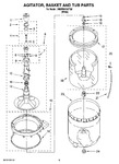 Diagram for 03 - Agitator, Basket And Tub Parts