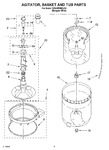 Diagram for 03 - Agitator, Basket And Tub Parts