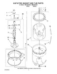 Diagram for 03 - Agitator, Basket And Tub Parts