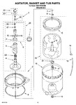 Diagram for 03 - Agitator, Basket And Tub Parts