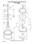 Diagram for 03 - Agitator, Basket And Tub Parts