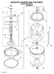 Diagram for 03 - Agitator, Basket And Tub Parts