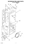 Diagram for 02 - Refrigerator Liner Parts