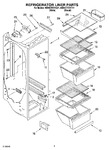 Diagram for 02 - Refrigerator Liner Parts